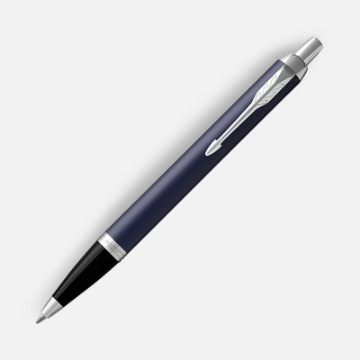 
                                                Ballpoint pen Parker IM Core Matte Blue CT, dark blue with black.
                                                