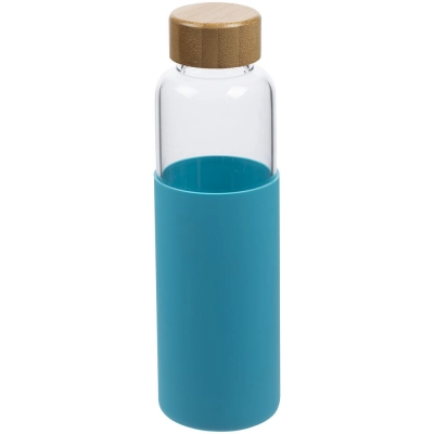 
                                            Dakar water bottle, transparent with turquoise
                                            