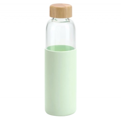 
                                            Dakar water bottle, transparent with green
                                            