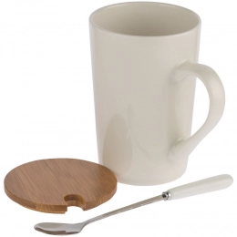 Parley Mug with spoon and bamboo lid