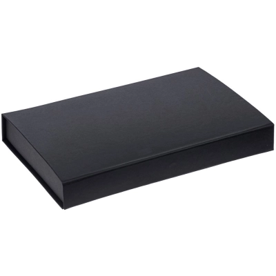 
                                                Коробка Silk с ложементом под ежедневник 13x21 см, флешку и ручку, ver. 2, черная
                                                
