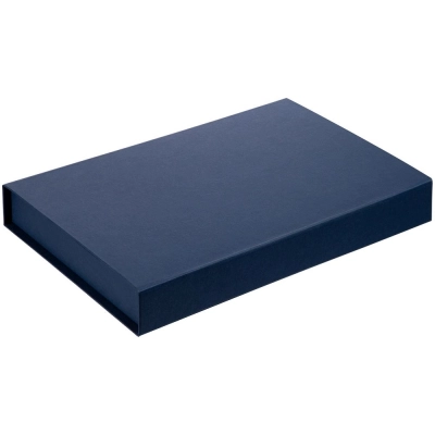
                                                Коробка Silk с ложементом под ежедневник 13x21 см, флешку и ручку, ver. 2, синяя
                                                