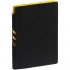 Flexpen Black undated daily planner, black with yellow.