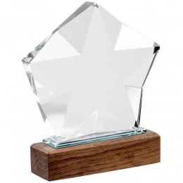 Star Wood stele, in a gift box