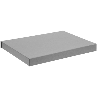 
                                            Roomy box with a compartment for a diary and a handle, grey.
                                            