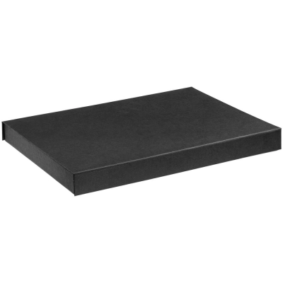 
                                            Roomy box with a compartment for a diary and a handle, black
                                            
