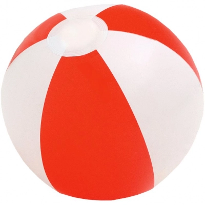 
                                                Inflatable Beach Ball Cruise, red and white
                                                