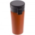 Thermos cup with No Leak Infuser, orange.