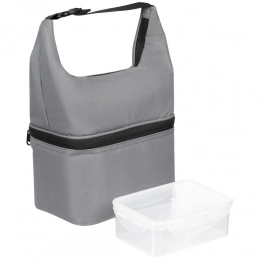 Thermos bag with Smakk lunchbox, grey