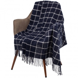 Dublin dark blue blanket.