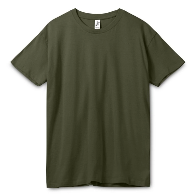 
                                                Unisex Regent 150 T-shirt, dark khaki.
                                                