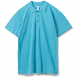 Men's Summer 170 polo shirt, turquoise