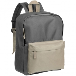 Sensa backpack, grey with beige