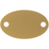 Metal nameplate Alfa Oval, golden
