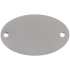 Metal Alfa nameplate, oval