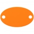 Metallic Alfa Oval sign, orange neon.