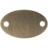 Metal nameplate Alfa Oval, bronze