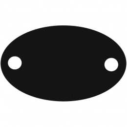 Metal nameplate Alfa Oval, black