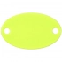 Metallic Alfa Oval sign, yellow neon.