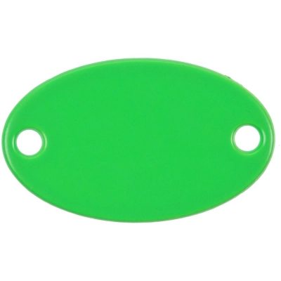 
                                                Metallic Alfa Oval sign, green neon.
                                                