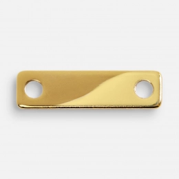 Шильдик металлический Alfa Liten, золотистый глянцевый