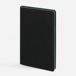 Ежедневник Trait, недатированный, черный с зеленым