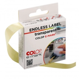 Adhesive tape for Colop e-mark printer, transparent