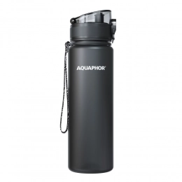 Aquafor City black water filter bottle.