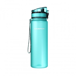 Aquafor City mint water filter bottle.