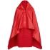 Picnic poncho SnapCoat, red