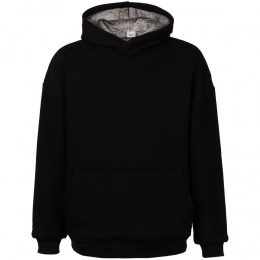 Oversize Furry Hoodie, black