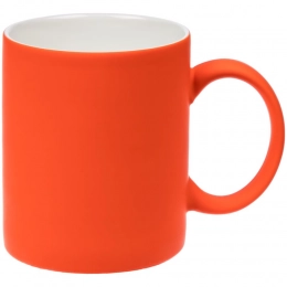 Promo Soft mug with soft-touch coating, orange