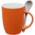 Mug with a spoon Cheer Up ver.2, orange