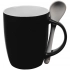 Mug with a spoon Cheer Up ver.2, black
