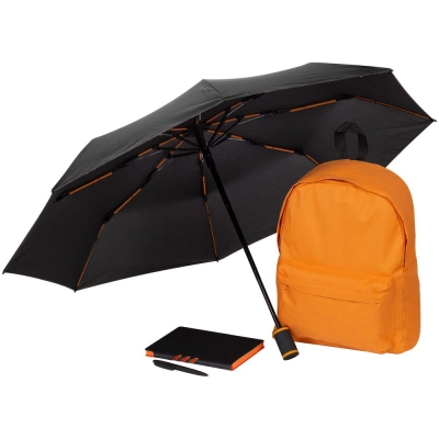 
                                                Skywriting set, black with orange.
                                                