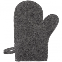 Heat Off gray bath glove.