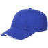 Canopy baseball cap, bright blue with white edging