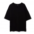 Oversized Unisex Crosstown T-Shirt, Black