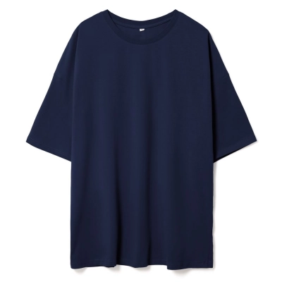 
                                                Unisex oversized Crosstown t-shirt, dark blue.
                                                