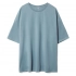 Unisex oversized Crosstown t-shirt, gray-green.