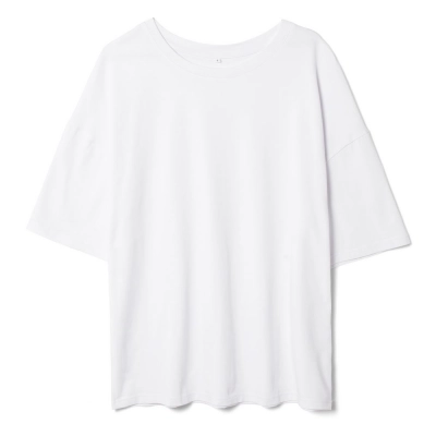 
                                                Oversized Unisex Crosstown T-Shirt, White
                                                