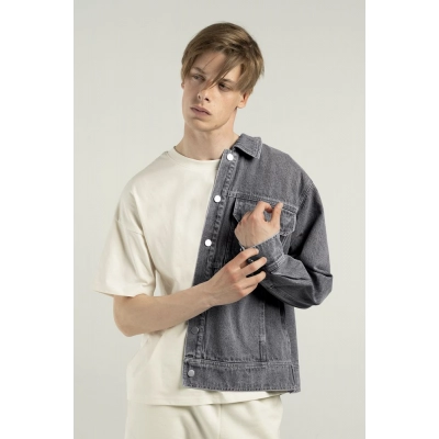 
                                                Grey O2 denim jacket.
                                                