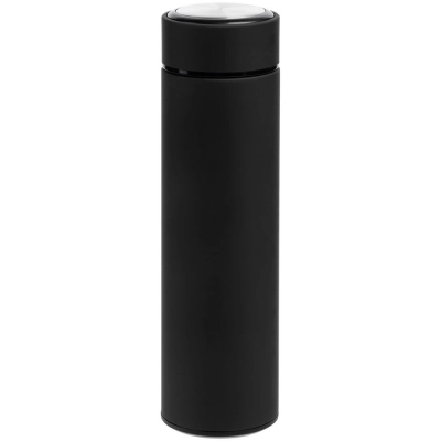
                                                Percola black thermos with a strainer.
                                                