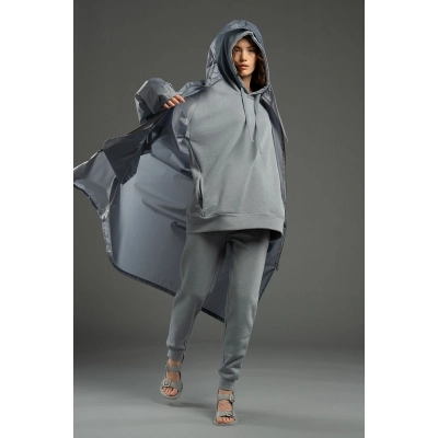
                                                Unisex H2 hoodie, gray.
                                                