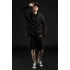 Unisex H2 hoodie, black.
