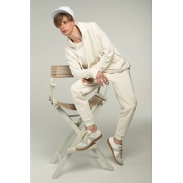 Unisex H2 hoodie, milk-white.