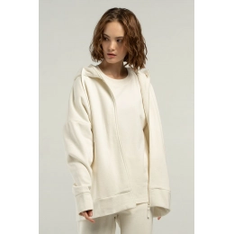 Unisex H3 hoodie, milk white.