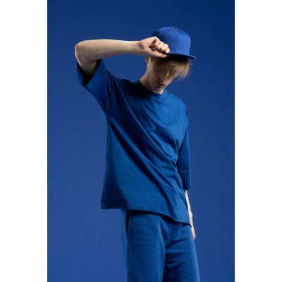 
                                                Unisex T1 blue t-shirt.
                                                