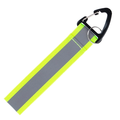 
                                            Reflective keychain Flashline, gray with green.
                                            