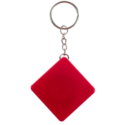 
                                            Keychain with tape measure Square ver.2, red
                                            